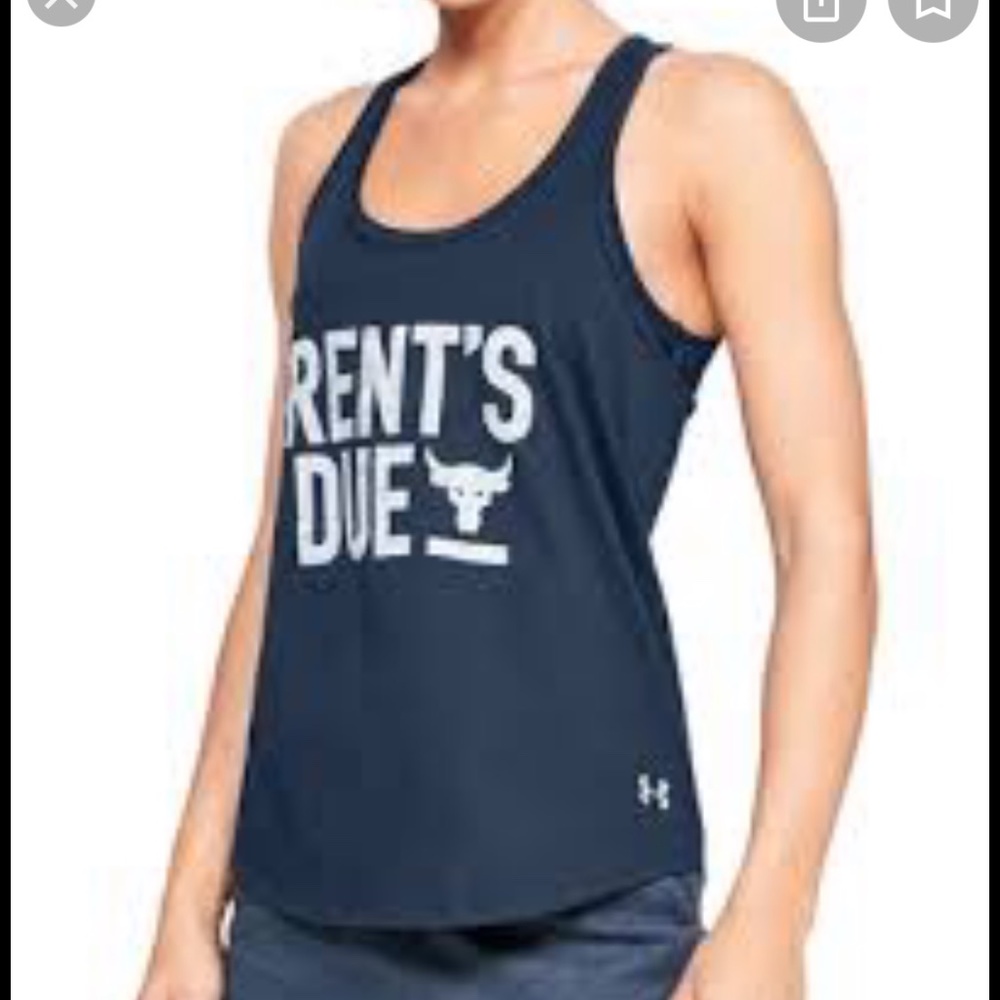 Under Armour Project Rock Rents Due Tank CrossTop